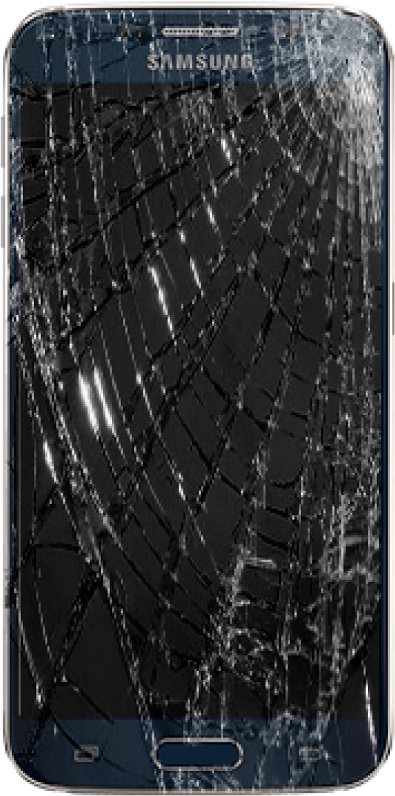 Samsung Screen Repair - Cracked Screen Samsung Phone (1200x1200), Png Download