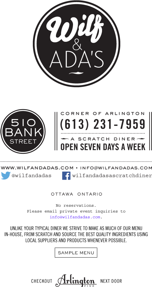 Wilf & Ada's A Scratch Diner - Wilf & Ada's (648x1080), Png Download