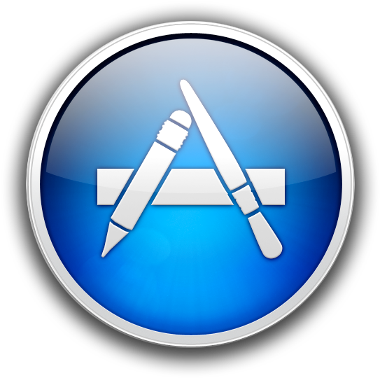 Related Pictures Apple Logo Icon Download Free Png - App Store Mac (621x554), Png Download