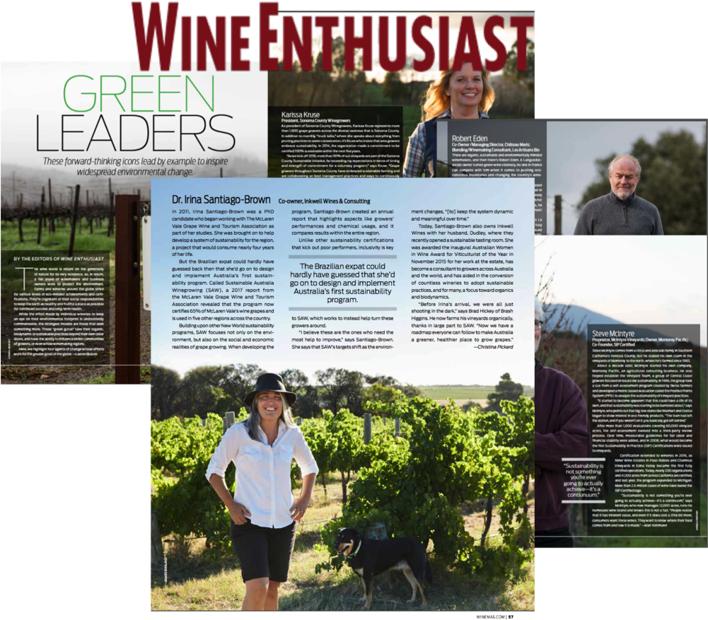 Inkwell Wines Dr Irina Santiago Brown Dudley Mclaren - Inkwell Wines (1000x922), Png Download