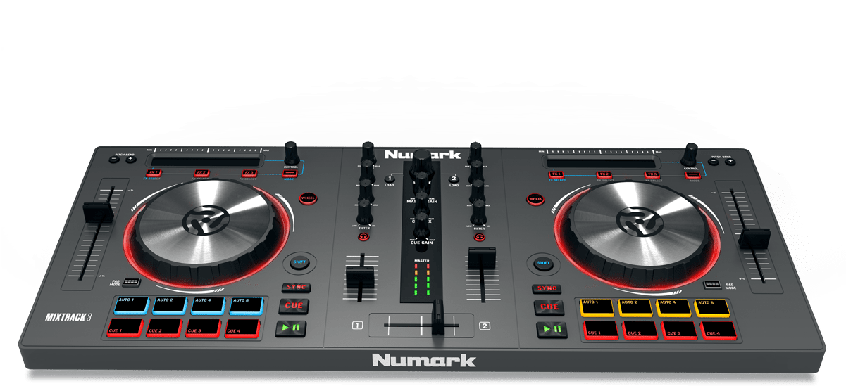 The Numark Mixtrack 3 Features Exactly The Same Layout, - Numark Mixtrack 3 Dj Controller (1200x750), Png Download