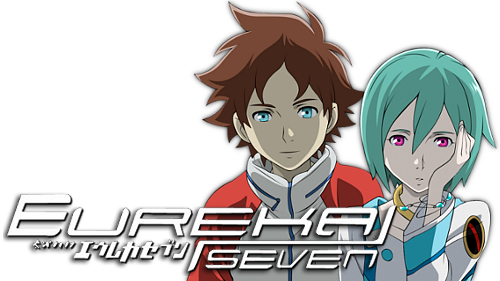 Eureka Seven Tv Show Image With Logo And Character - Eureka Seven Manga Transparent (500x281), Png Download