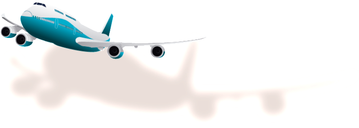 Aviao 01 - Boeing 747-400 (750x273), Png Download