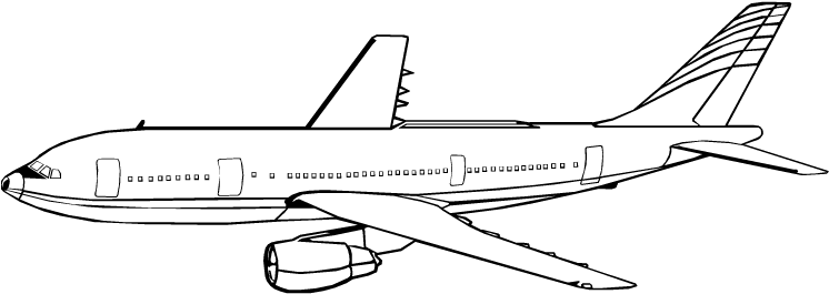 Desenho 01 Avião - Internet (755x364), Png Download
