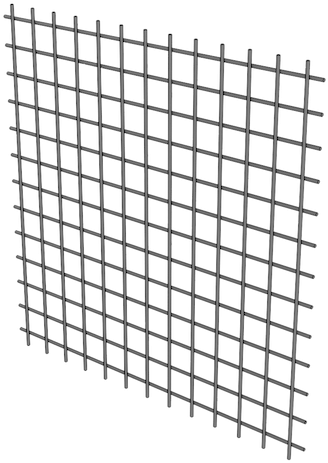 Black Thermoplastic Wire Mesh, 5mm Thick, 25 X 25mm - Rubik's Cube (555x555), Png Download