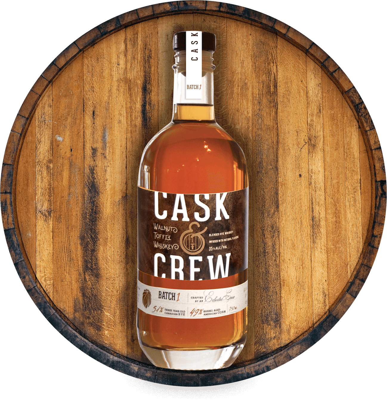 Walnut Toffee Whiskey - Cask And Crew Walnut Toffee (1298x1341), Png Download