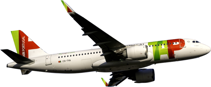 Airbus A320-251n - Portugalia A320 (1150x400), Png Download