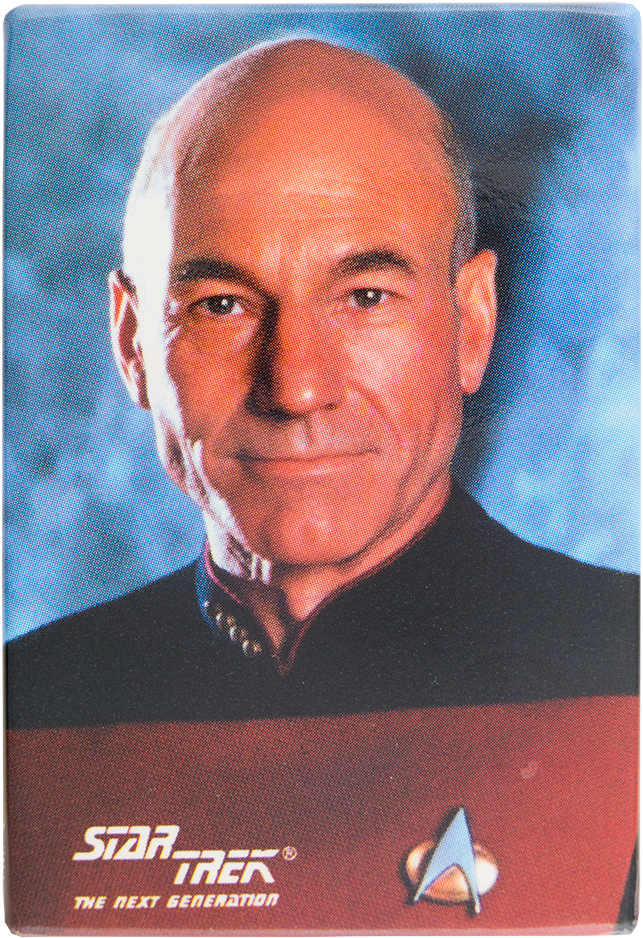 Jean Luc Picard Star Trek - Harrison Ford And Patrick Stewart (711x1000), Png Download
