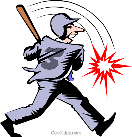 Cartoon Baseball Player Royalty Free Vector Clip Art - Illustration (463x480), Png Download