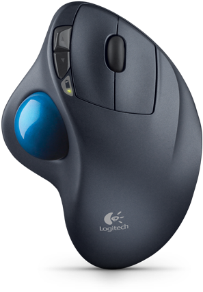 Logitech Wireless Trackball M570 - Logitech M 570 Wireless Mouse Trackball (455x500), Png Download