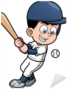 Vector Illustration Of Cartoon Baseball Player Sticker - Clipart Cartoon Baseball Player (400x400), Png Download