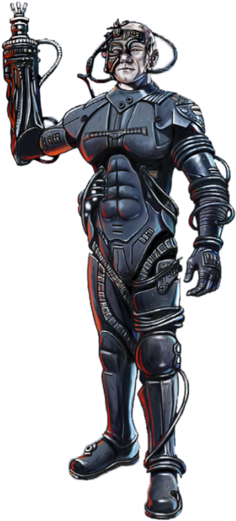 Locutus Of Borg - Locutus Of Borg Figure (458x751), Png Download