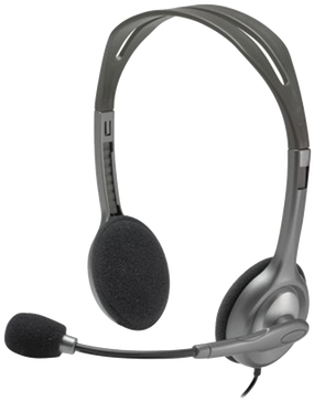 Image - Logitech Headset With Mic Usb (386x386), Png Download