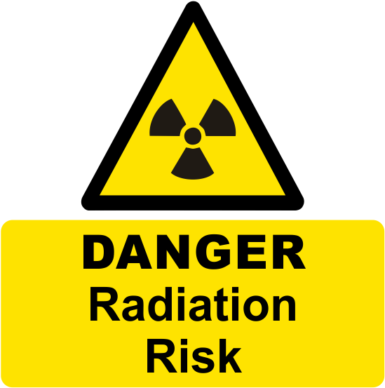 Caution Radiation - Radiation Warning Signs Uk (601x601), Png Download