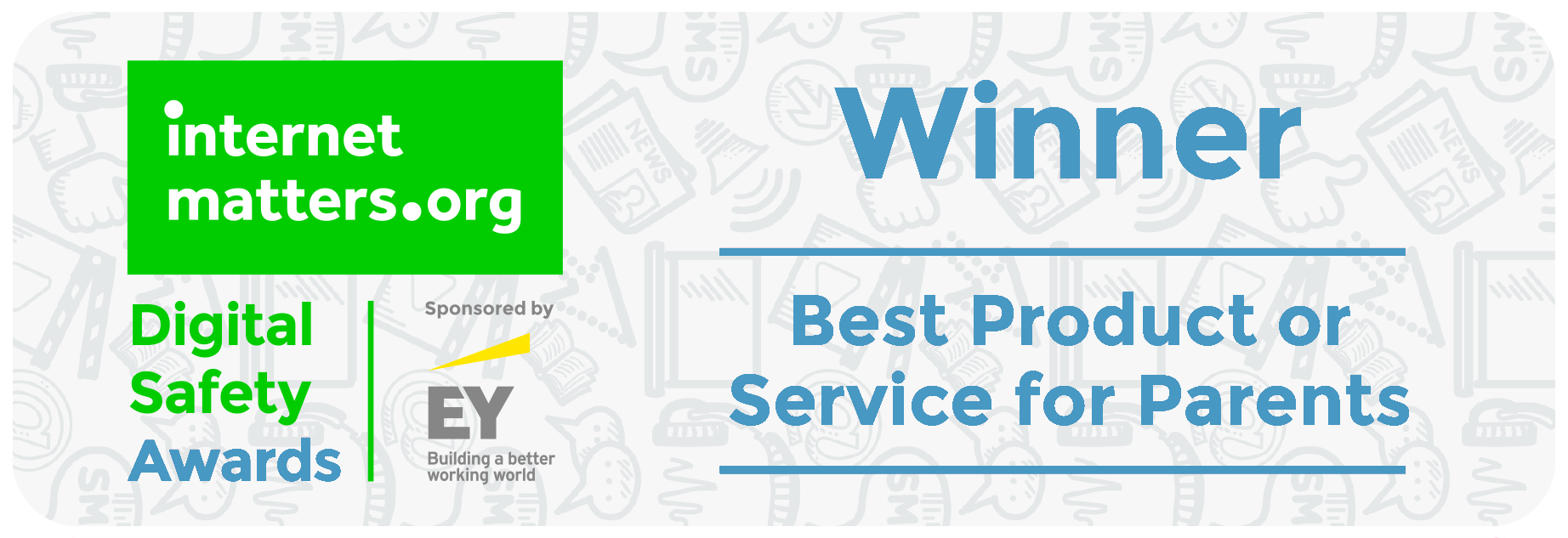 Netaware Awards Badge - Award (1844x633), Png Download