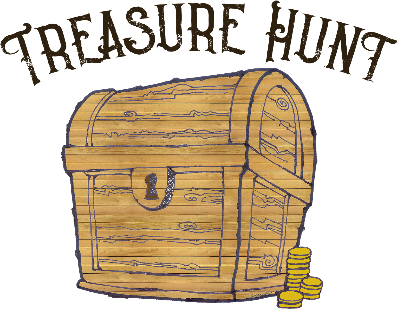 Chest Clipart Treasure Hunt - Treasure Hunt Clipart (1600x1236), Png Download