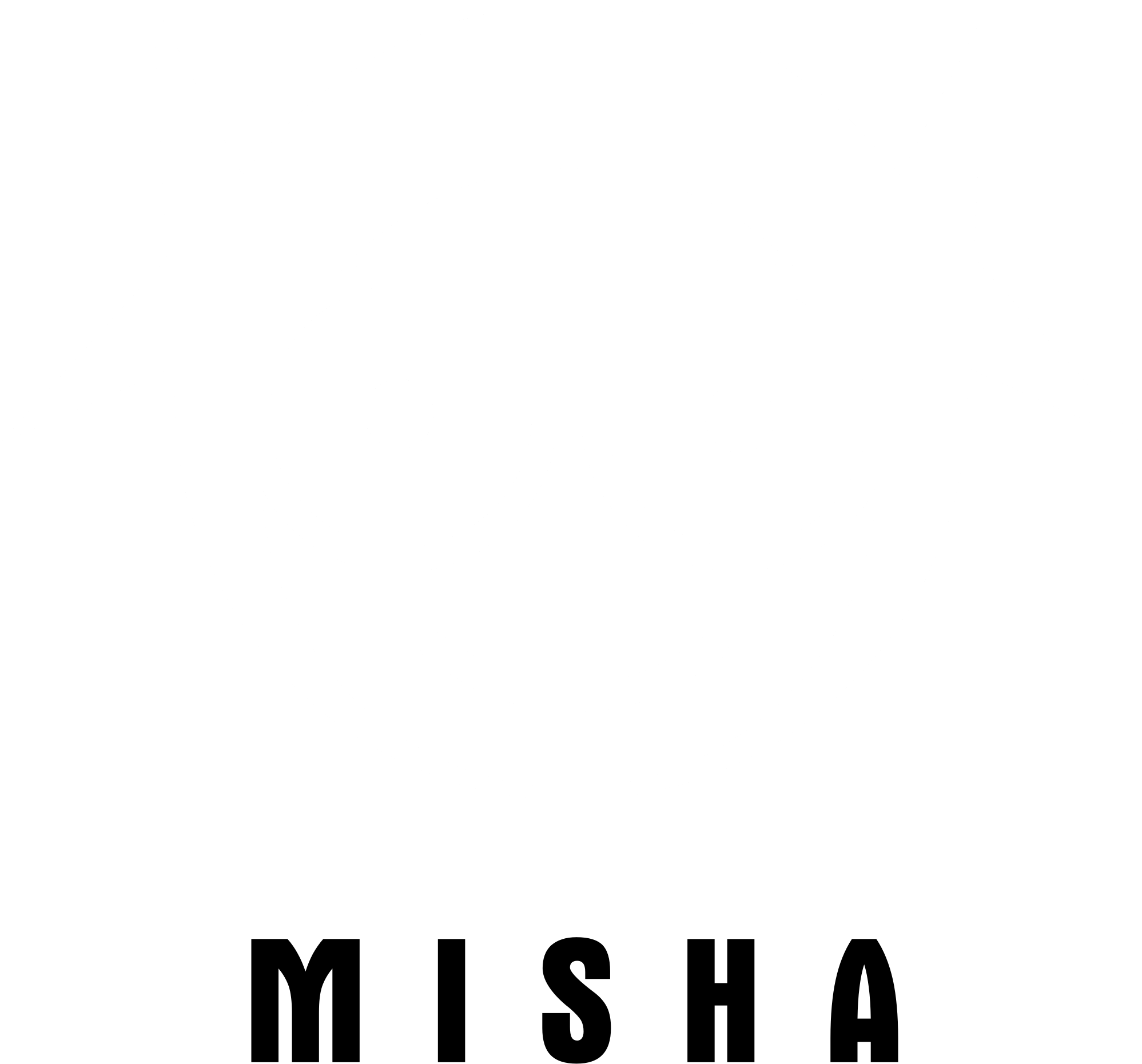 Misha Design Logo Black And White - Clock (2400x2400), Png Download