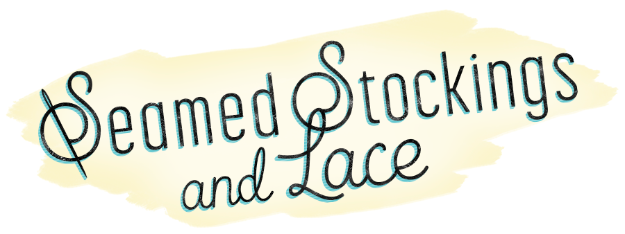 Seamed Stockings And Lace - Lace (900x338), Png Download