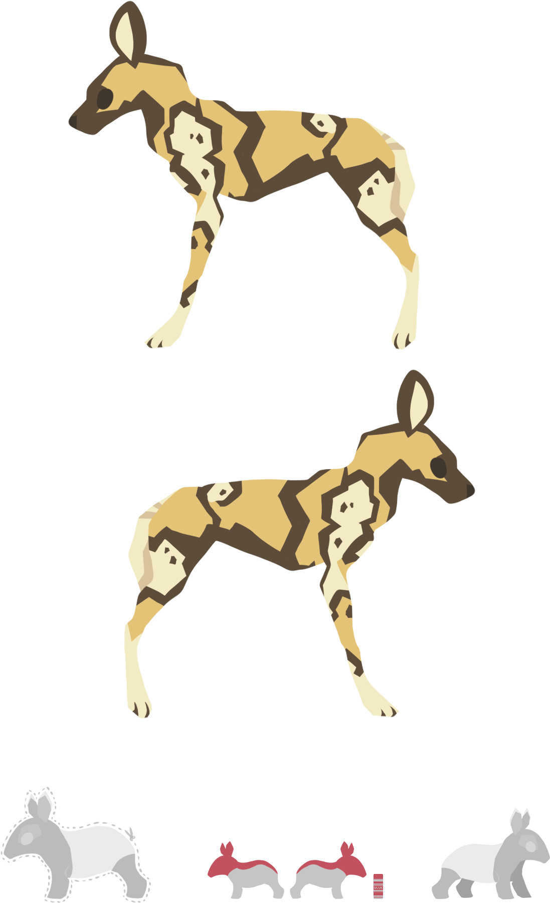 African Wild Dog - Dog Catches Something (1323x2000), Png Download