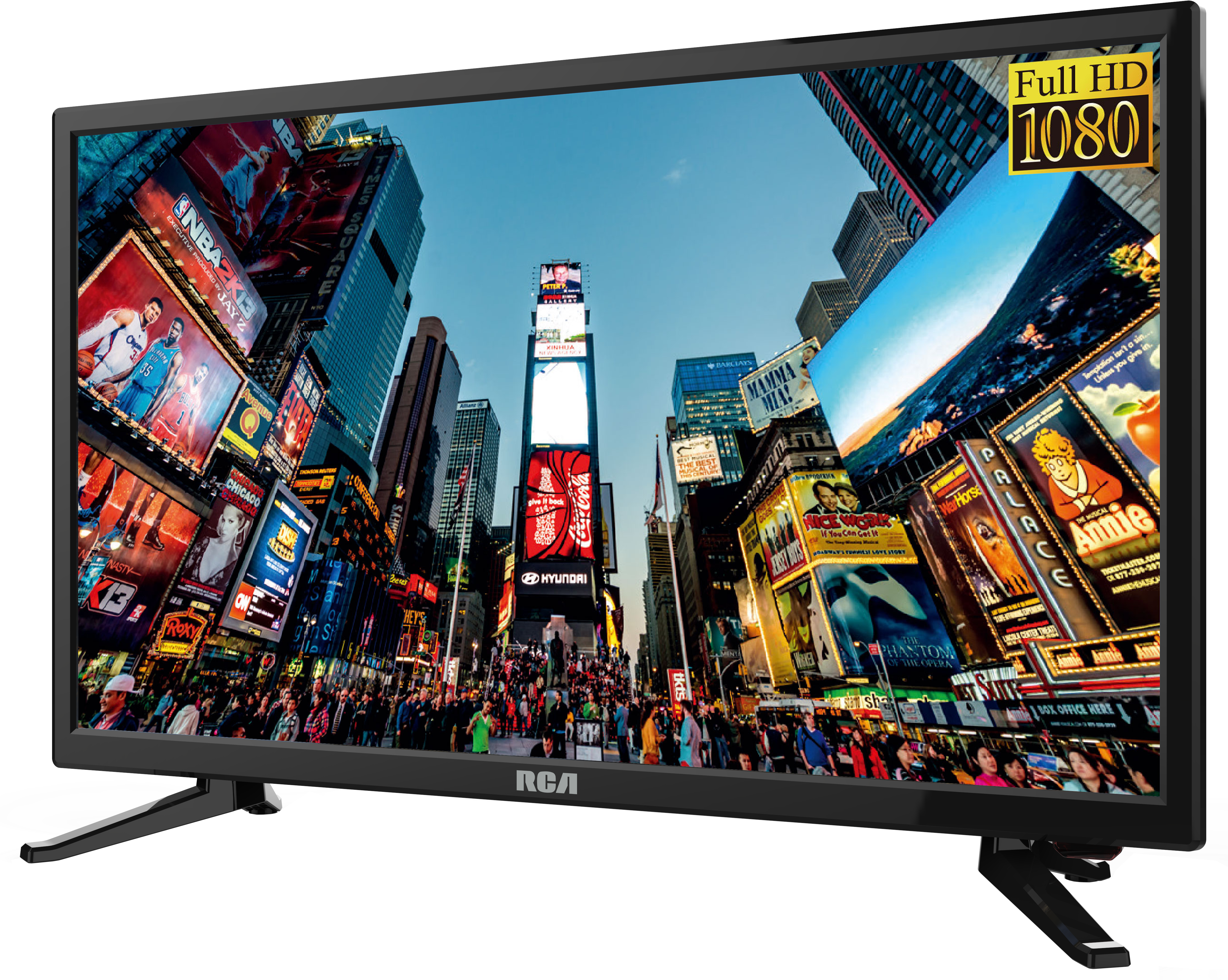 Rca 24" Class Fhd Led Tv With Built-in Dvd Player (rtdvd2409) (4736x3876), Png Download