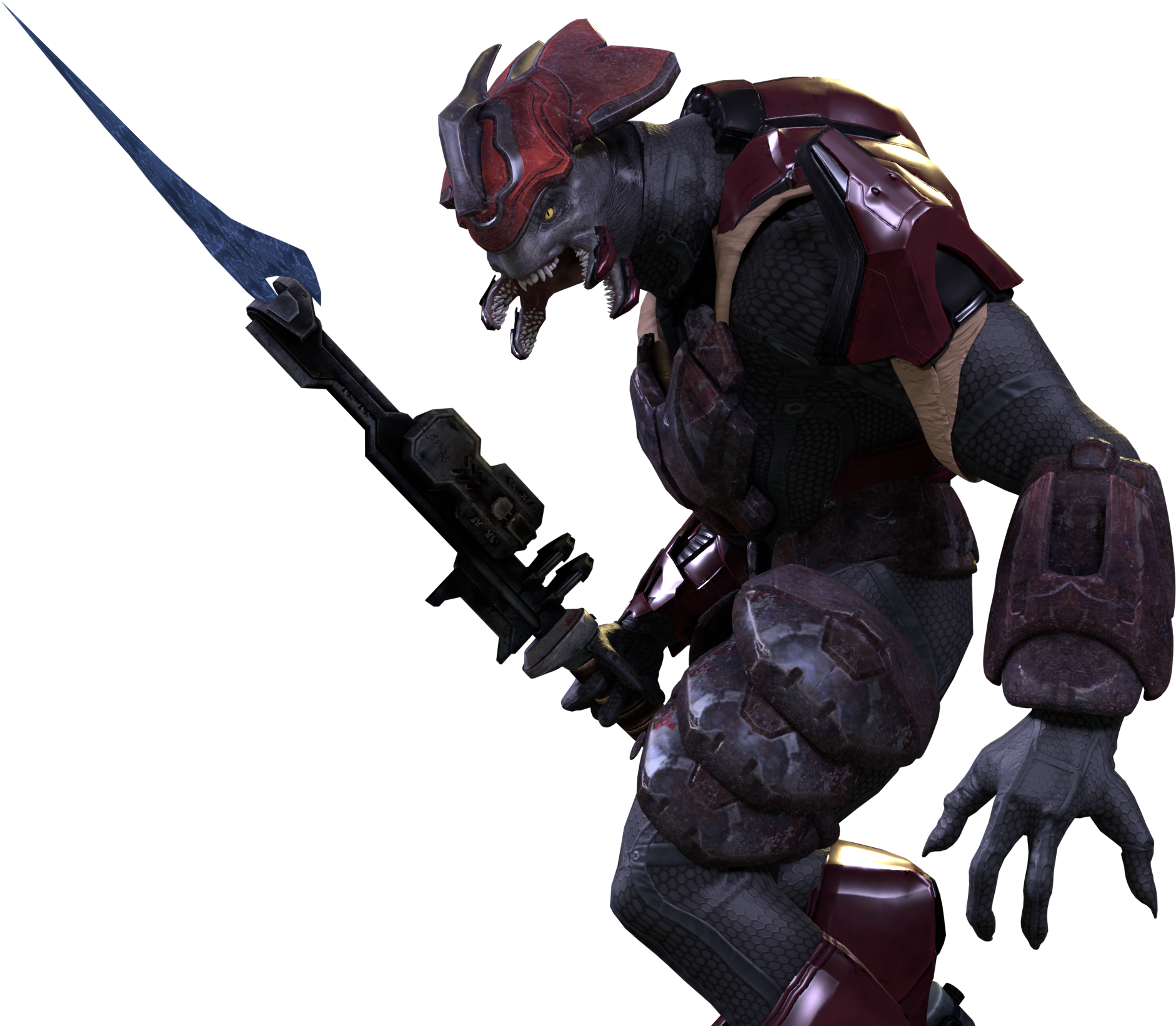 Custom Elite [halo Reach Brute Armor H2a Elite And - Halo Elite Armor (1920x1695), Png Download