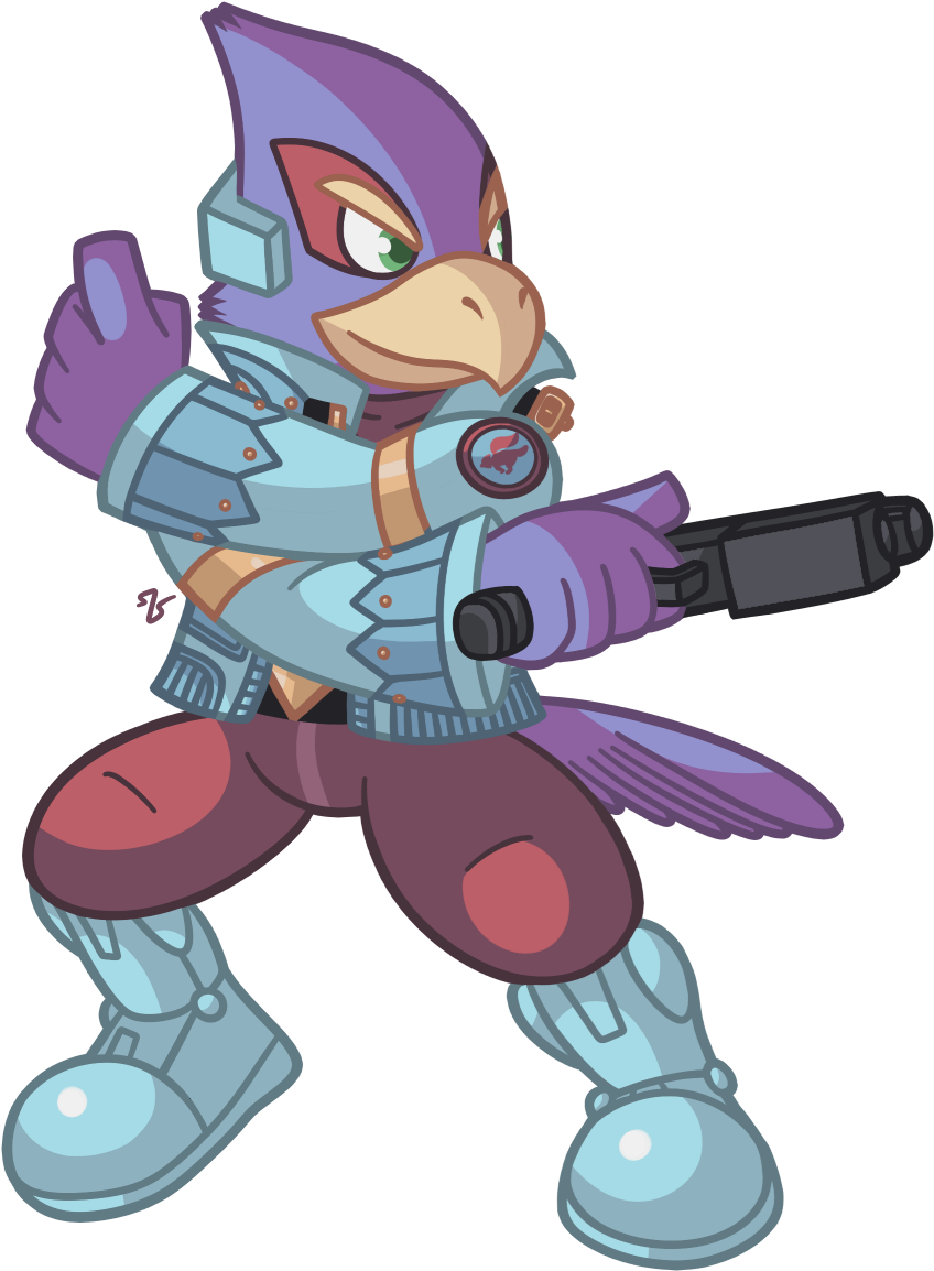 Falco This Guy Is On Fox's Side I Tried To Combine - Cartoon (892x1175), Png Download