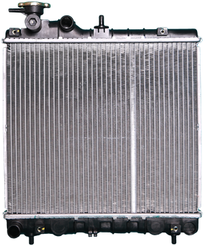 Hella 376757001 Radiator For Santro - Radiator (337x376), Png Download