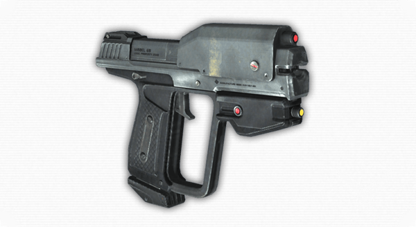 Halo Reach - Magnum - Halo Reach Pistol (600x328), Png Download