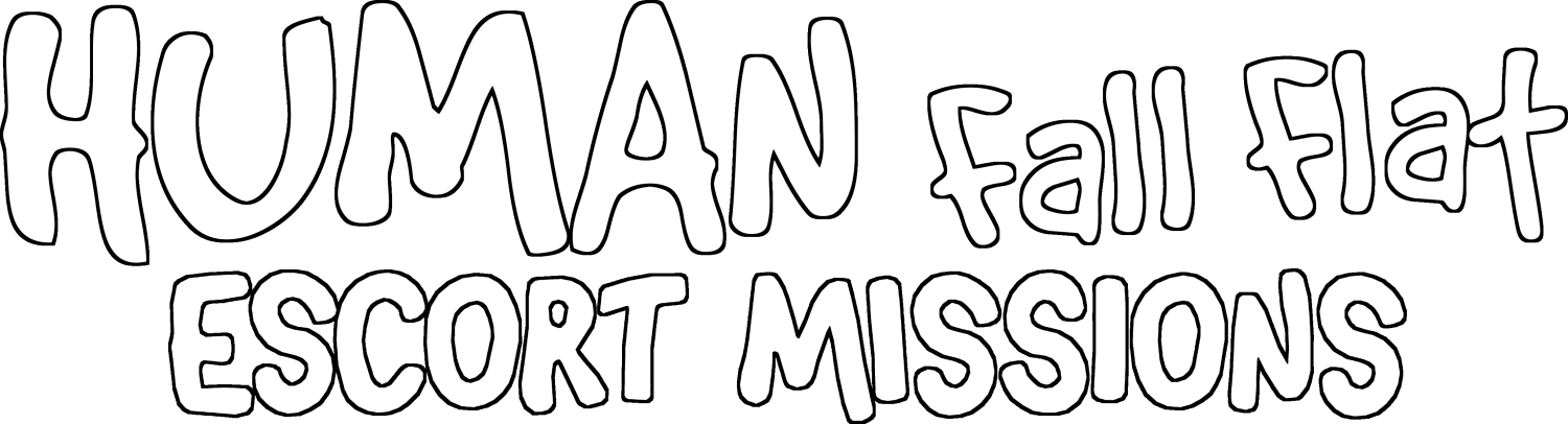 Human Fall Flat - Line Art (1500x406), Png Download