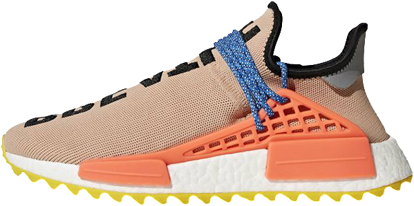 Pharrell Williams X Adidas Nmd Human Race Trail Pale - Adidas Pharrell Williams Hu (620x307), Png Download