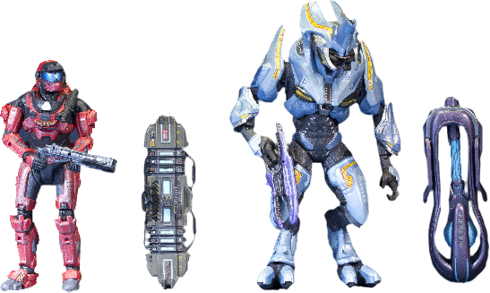 Reach Series 6 2 Pack A - Mcfarlane Halo Anniversary Series 2 Figure - Mickey (547x327), Png Download