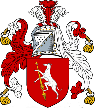 Fallen Family Crest - Templeton Coat Of Arms (335x381), Png Download