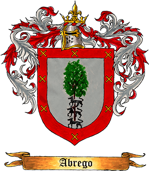 Abrego Surname Shield Of Arms - Esparza Family Crest Meaning (360x360), Png Download