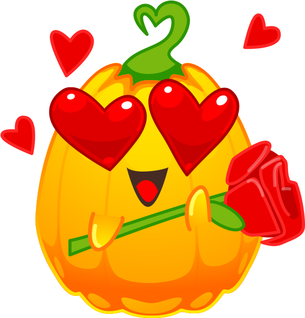 Halloween Pumpkins Emoji Messages Sticker-1 - Halloween (618x618), Png Download