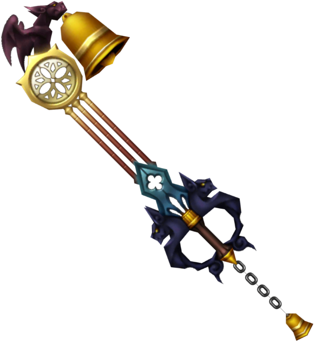 Guardian Bell - Cite Des Cloches Keyblade (645x700), Png Download