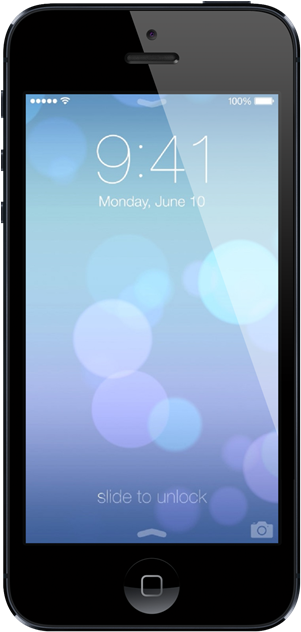 Ios 7 Lock Screen Iphone - Facebook Video Ad Gif (300x644), Png Download