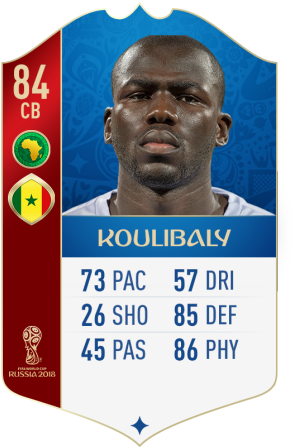 Kalidou Koulibaly, Napoli, Senegal - Fifa 18 World Cup Salah (320x481), Png Download
