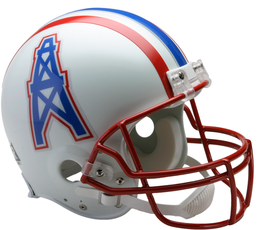 Or The Oilers Helmets - Throwback Helmets Nfl (900x812), Png Download