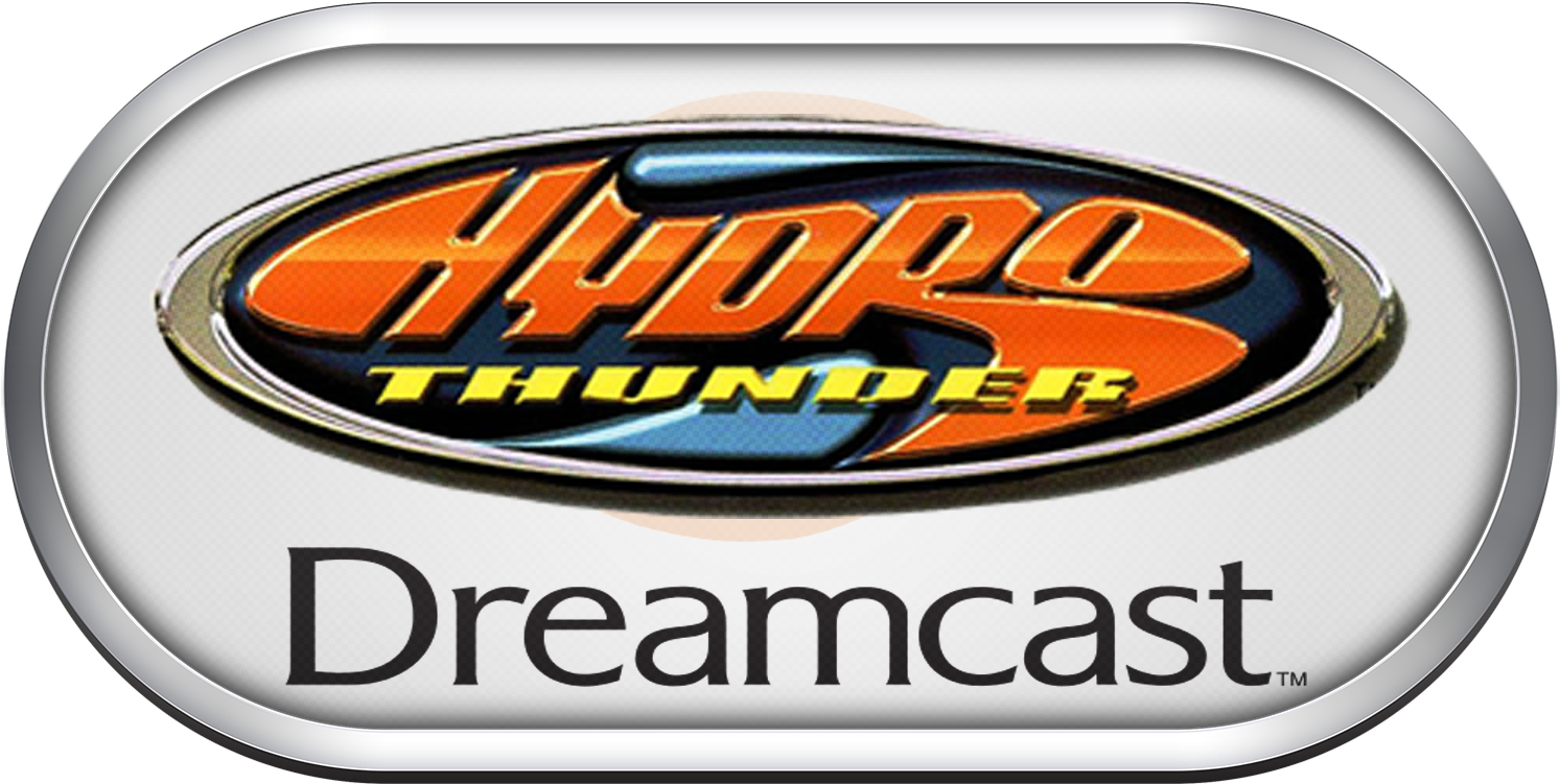 Sega Dreamcast Silver Ring Clear Game Logo Set - Hydro Thunder (1506x756), Png Download