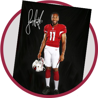 Signed Photo Of Cardinals Wide Receiver Larry Fitzgerald - Football Player (375x375), Png Download