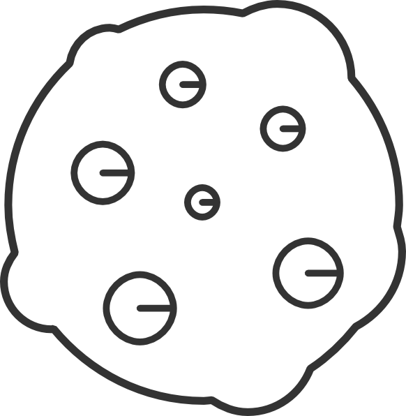 Cookie Outline - Clip Art (582x596), Png Download