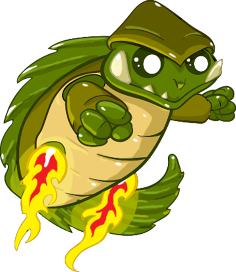 Gamera - Mothra Kawaii (463x535), Png Download