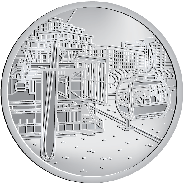 The Emirates Air Line Is A Ten-minute Gondola Lift - Circle (640x587), Png Download