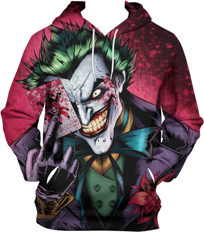 Joker Comic Pullover Hoodie - Perfil Para Twitter Masculino (960x960), Png Download