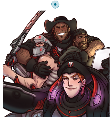 Blackwatch Selfie Acrylic Charm - Genji (400x400), Png Download