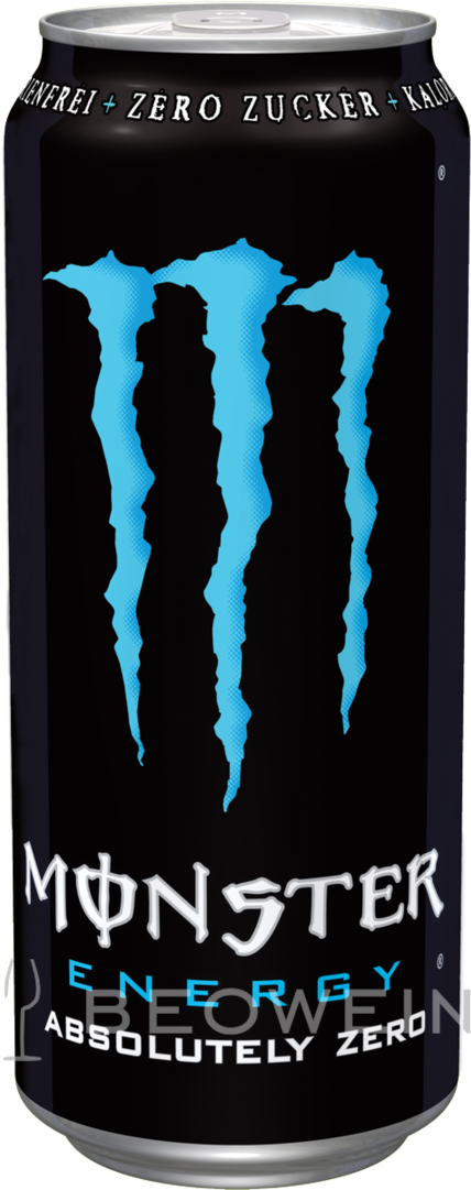 Monster Energy Absolutely Zero 0,5 L - Monster Energy Drink (1080x1080), Png Download