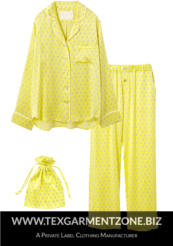 Ladies Soft Silk Nightwear Lingerie Cardigan Pajama - Pajamas (600x900), Png Download
