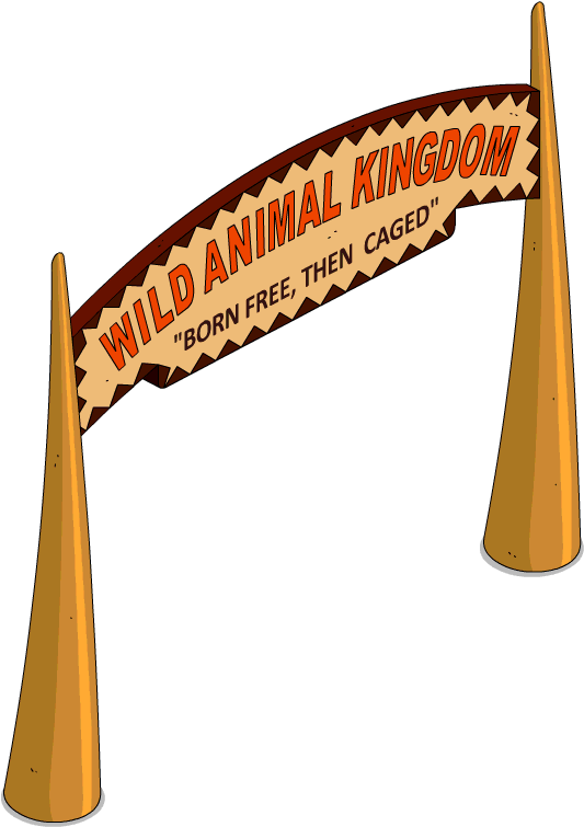 Animal Kingdom Sign Menu - Portable Network Graphics (533x765), Png Download