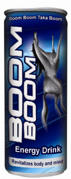 Boom Boom Energy Drink 250ml (350x350), Png Download