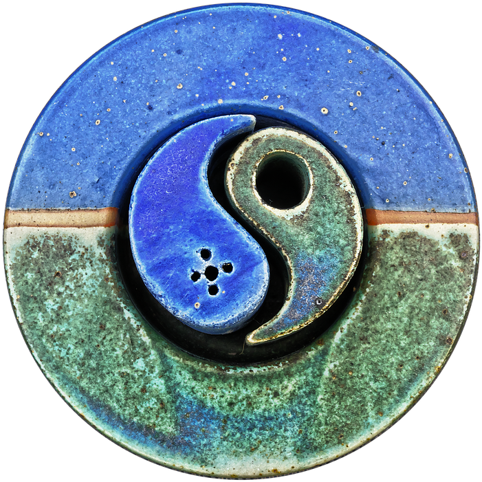 Yin Yang, Ceramic, Decoration, Yin, Yang, About - Circle (715x720), Png Download